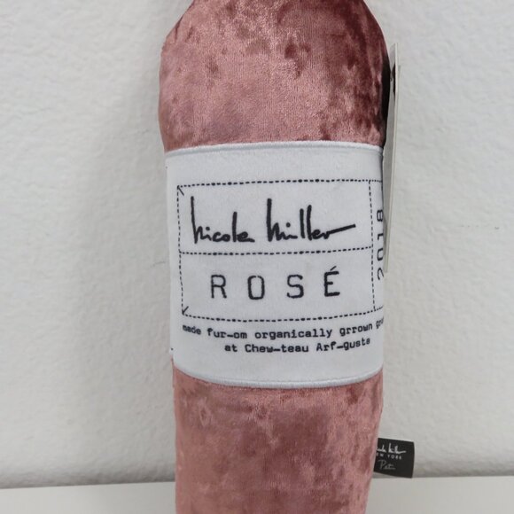 Nicole Miller Pet CHAMPAGNE DOG SQUEAKY LARGE TOY - Picture 2 of 5